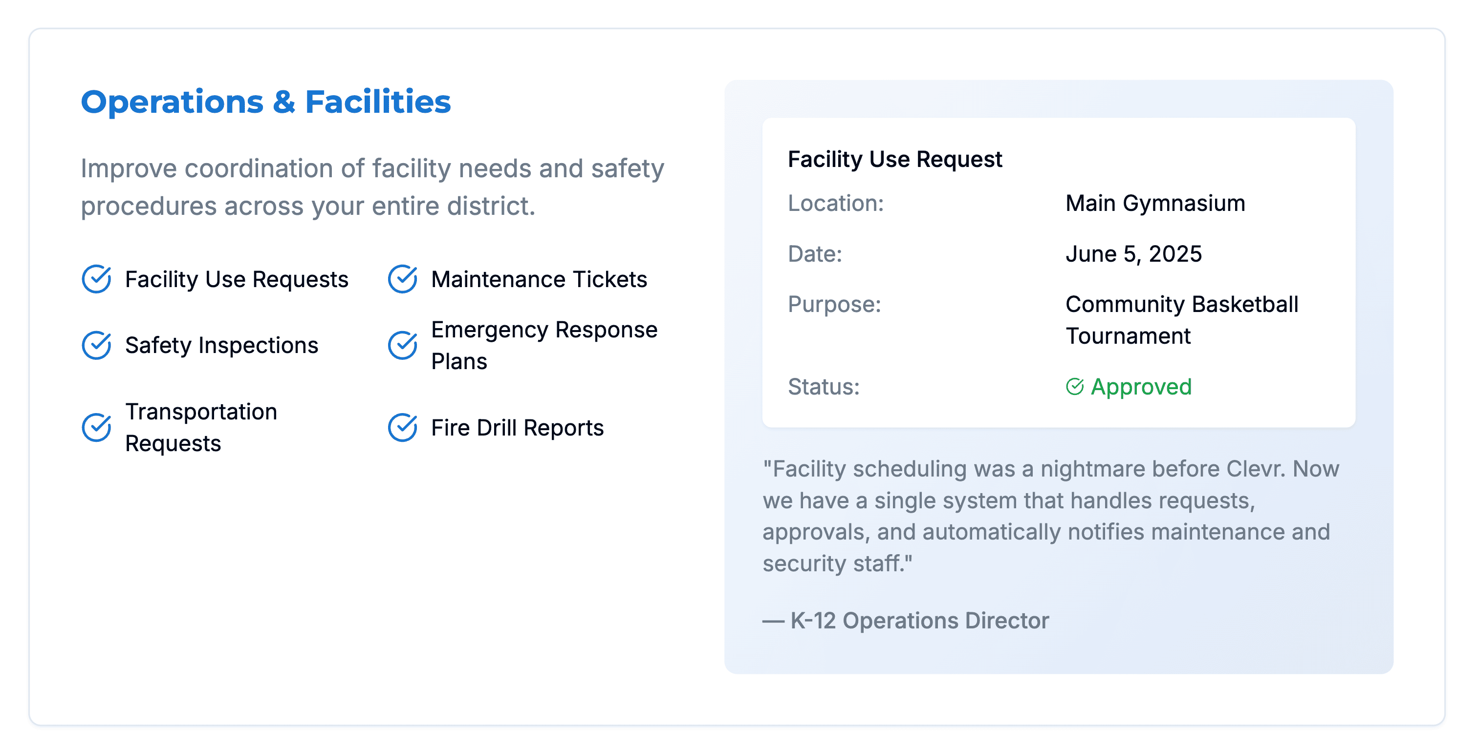 Operations & Facilities